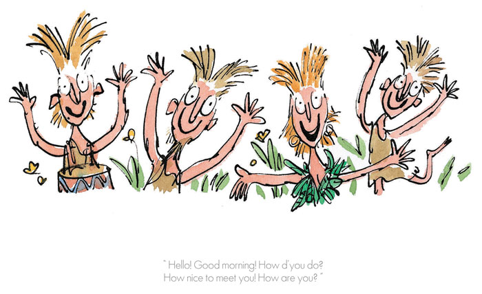 RD9270-Roald-Dahl-Quentin-Blake-Charlie-and-the-Chocolate-Factory-Hello,-Good-Morning-Print