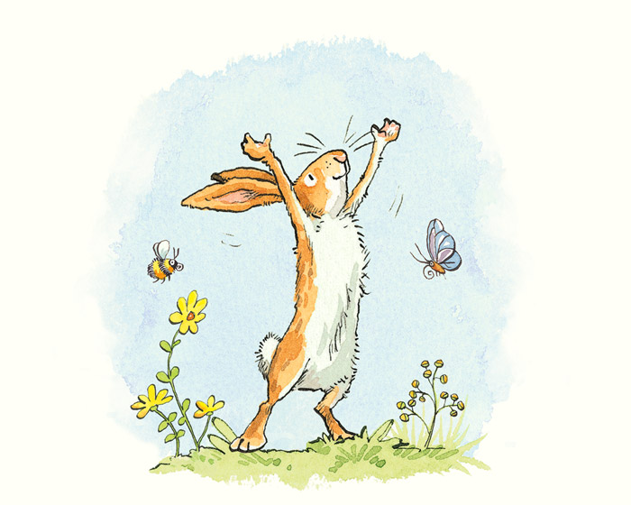 AJ9354 - Anita Jeram - Guess how much I love you - Bee & Butterfly Print