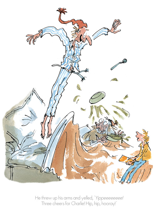 Roald Dahl Quentin Blake - Three cheers for Charlie - Collector's Edition Prints