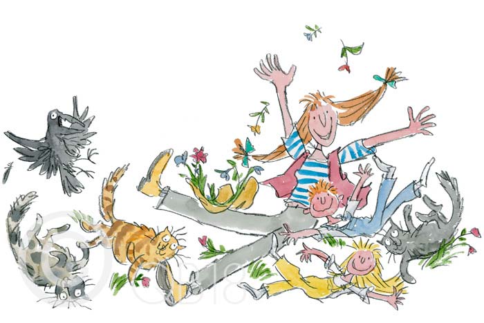 Quentin Blake - She isn't quite like other folk - Collectors Edition Print