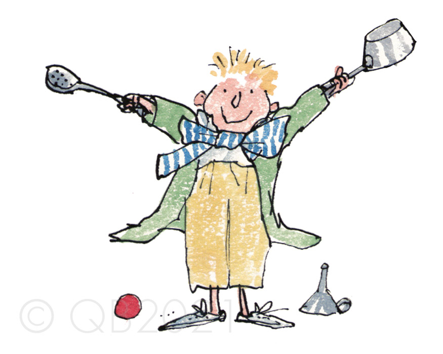 QB9101-Quentin-Blake-Sorting-Out-the-Kitchen-Pans-Collectors-Edition-Print